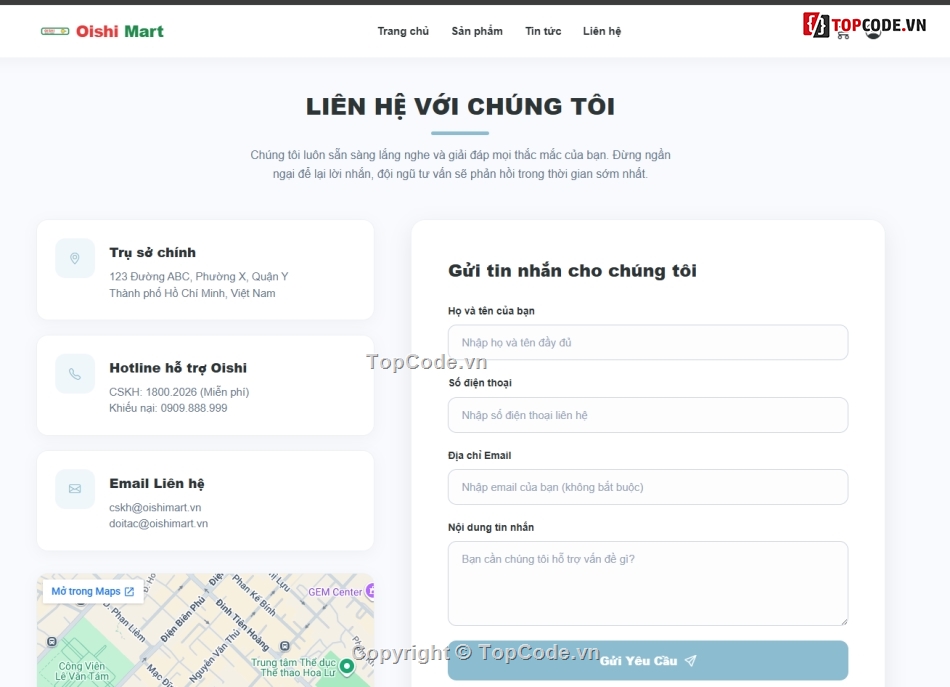 bán hàng,web bán hàng,oishi